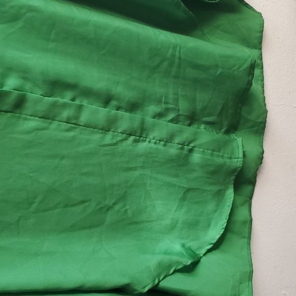 Philip Lim x Target Bright Green 🌞 Button up Top - Picture 8 of 11
